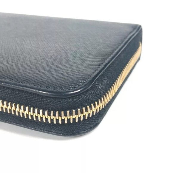 PRADA 1ML506 logo Heart Bicolor Long wallet Zip Around Long Wallet - Picture 4 of 15